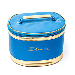 Оригінальні косметички дорожні б'юті кейс ідеальні на морі сині набори 3 шт.