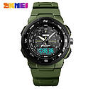 Чоловічий спортивний годинник Skmei 1454 Krast Зелений, фото 6