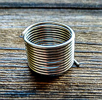 Проволока с памятью цвет серебро проволока 1 мм диаметр кольца 15 мм для рукоделия 10 витков