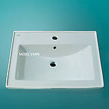 Тумба під раковину для ванної кімнати Ельба ТН-1 55 з умивальником "Кредо", фото 3