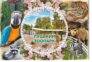 Годинник 43х29 див. м. Луцьк. Луцький зоопарк