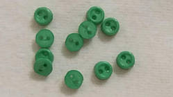 Гудзики для ляльок мікро, 3 мм. зелений Відтінок. № 2.8