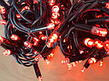 Світлодіодна гірлянда нитка DELUX String 10м 200 LED червоний/чорний, фото 4