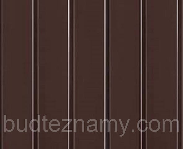 Вагонка ПВХ (пластикова) Коричнева (глянсова).