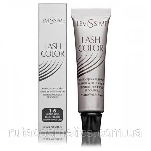 LeviSsime Краска для бровей и ресниц LEVISSIME LASH COLOR by NIRVEL 1-6 bluish black (иссиня-чёрный) - фото 5 - id-p592181165