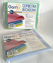 Серветки віскозні для прибирання GARNO / ГАРНО 3шт. 30х36см