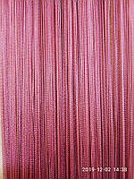 Однотонні штори-нитки для зонування без люрексу