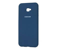 Чохол Silicone Case для Samsung Galaxy J4 Plus 2018 J415 прогумований оригінальний темно-синій