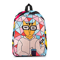 Молодіжний оригінальний рюкзак Cool Cat (бежевий кіт)