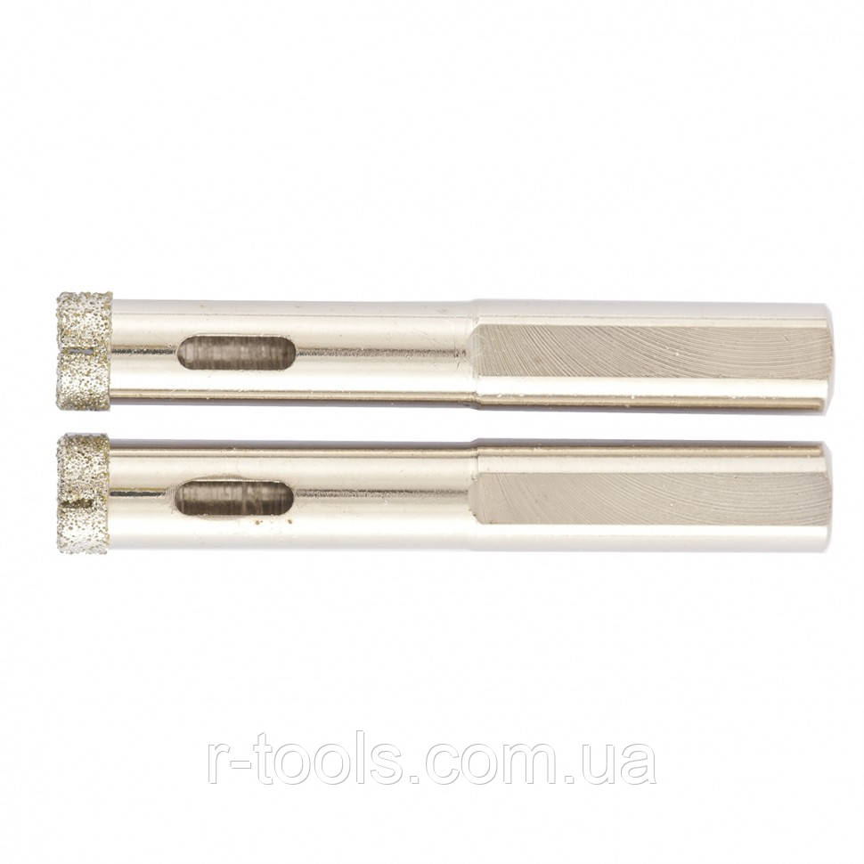 Свердло для скла 8 х 67 мм 6-гранний хвостовик 2 шт MTX 726089