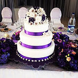 Жовта стрічка атласна для декорації тортів моток 22 метри, фото 3