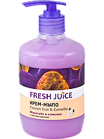 Крем-мило Fresh Juice "Passion fruit & Camellia" з дозатором (460 мл.)