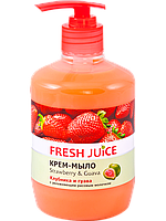 Крем-мило Fresh Juice "Strawberry & Guava" з дозатором (460 мл.)