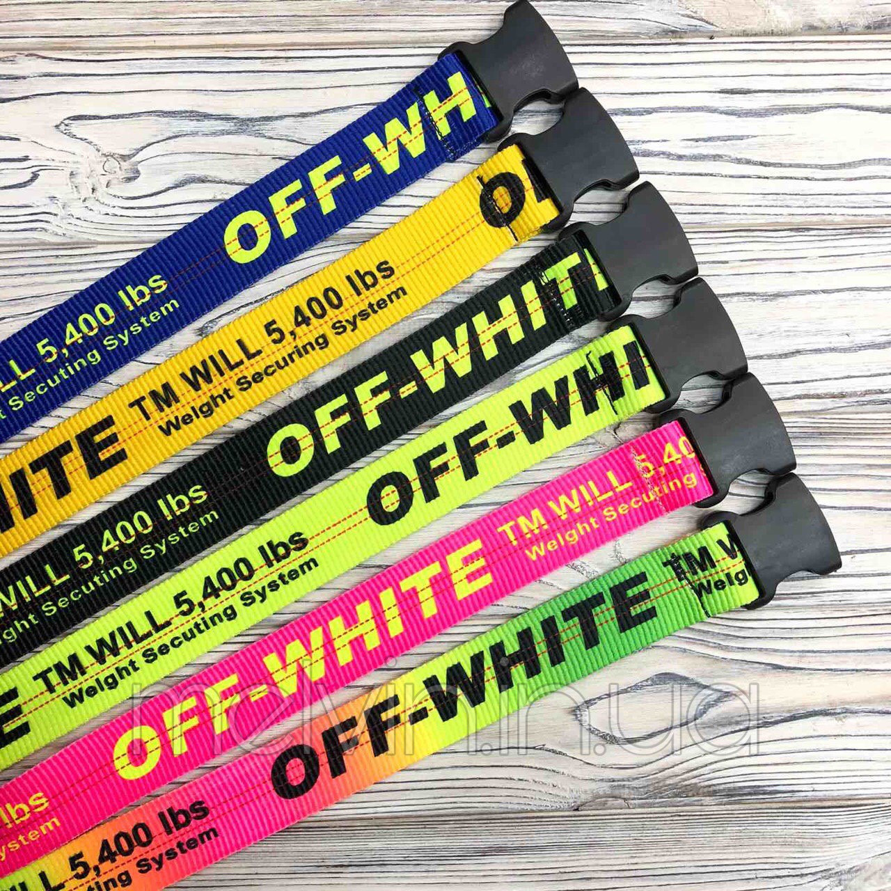 Трендові ремені в стилі Off-White Унісекс ОПТ