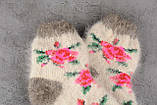 Вовняні шкарпетки дитячі, шкарпетки з козячого пуху, теплі шкарпетки, зимові шкарпетки, довжина 16-20 см, фото 3