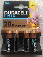 Батарейки Duracell ULTRA AA/LR06 BL4 09.19 (щелочные)