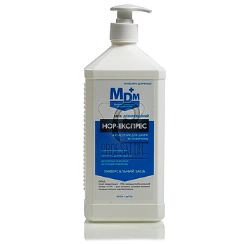 НОР-експрес антисептик для шкіри та дезінфекції поверхонь, 1000 мл з дозатором