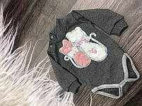Ясельне тепле боді на дівчинку «Кошенята», фото 2