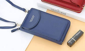 Жіночий клатч Baellerry forever через плече Синій, гаманець, сумочка для телефону