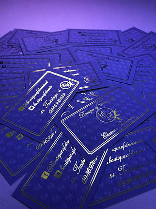 Візитки ручної роботи мінімалізм (комплект 100 шт), фото 1