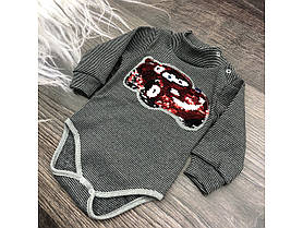 Ясельне тепле боді на хлопчика «Тачка