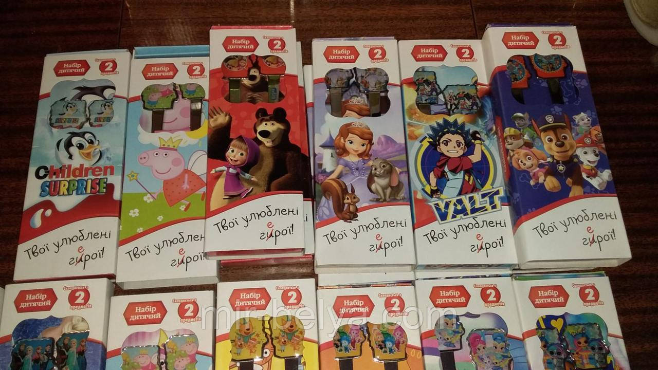 Набір дитячих столових приладів "Мої улюблені герої", фото 1