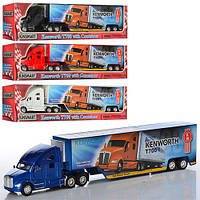 Машинка Kenworth T700 металлический трейлер KT 1302 W маштаб 1:68