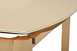 Стіл Т - 600 кремовий 120/180 від Vetro Mebel, скло, фото 7