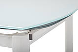 Стіл Т - 600 сніжно білий 120/180 від Vetro Mebel, скло, фото 4