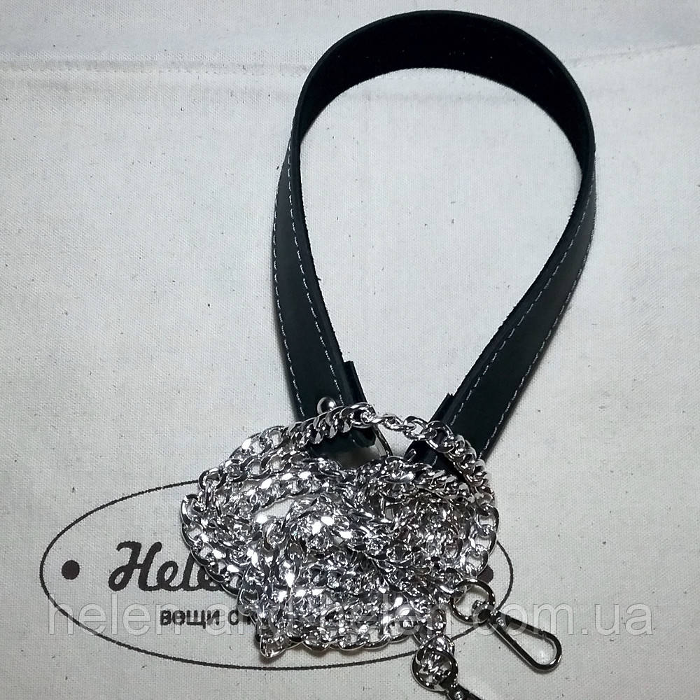 Ручка комбінована на ланцюгу . Колір "Графіт"., фото 1