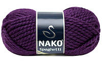 Nako SPAGHETTI ( Спагетті ) № 11209 фіолетовий (Вовна з акрилом, нитки для в'язання)