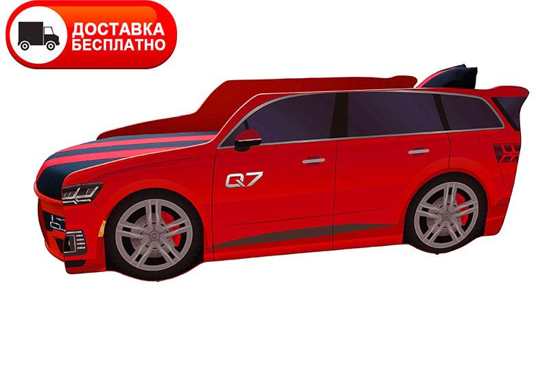 Ліжко для машини серія Преміум модель Audi Q7 червоний Р 003 зі спортивним матрацом і подушкою