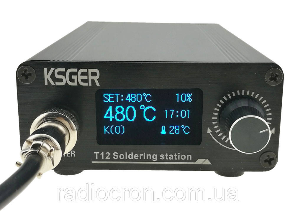 Паяльна станція T12, STM32 V2.01 OLED 1.3, 120Вт