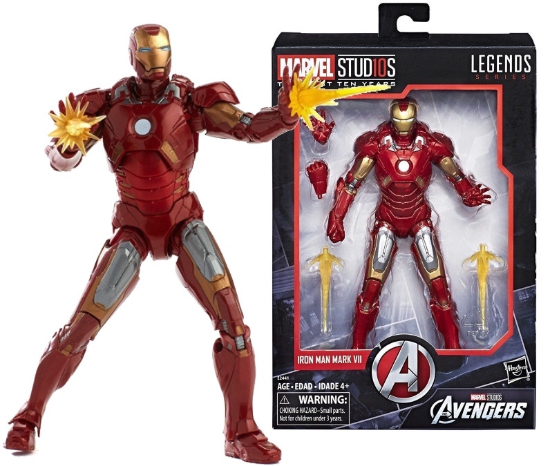 Колекційна фігурка Хасбро Залізна людина Марк VII Марвел Hasbro Iron Man Mark VII Marvel 17.5 см MLS IM003, фото 1