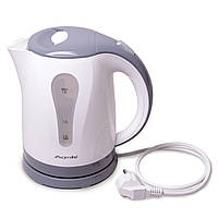 Чайник электрический Kamille 1.8л пластиковый (белый с серым) Электро чайник тихий качественный