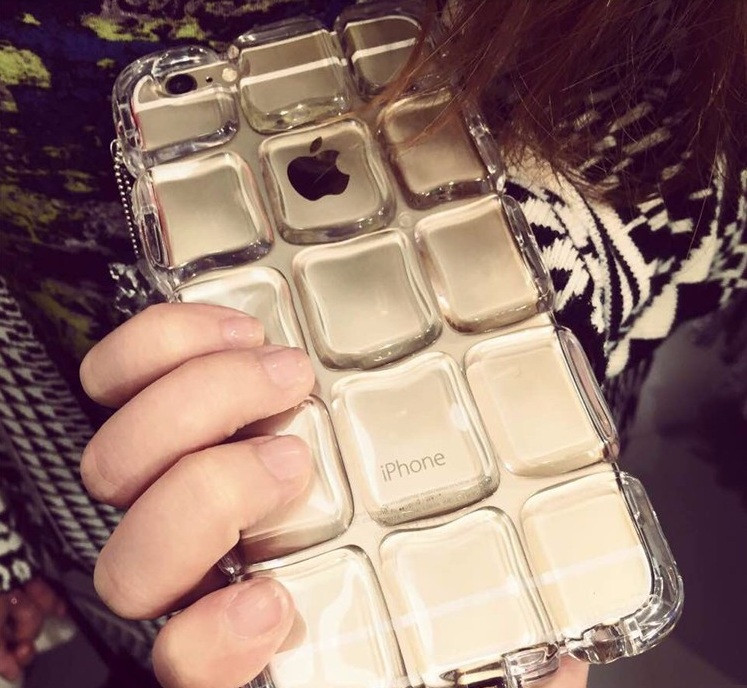 Чохол-сумка для iPhone 6 Plus/6S Plus кубики льоду