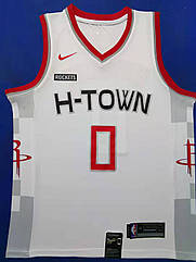 Біла чоловіча майка Nike Westbrook No0 HOUSTON ROCKETS CITY EDITION