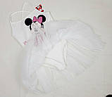 Плаття для танців Disney Minnie Mouse купальник із фатиновою спідницею 140, 146, фото 3