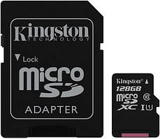 КАРТА ПАМ'ЯТІ KINGSTON MICROSDXC 128GB UHS-I U1 CANVAS SELECT (SDCS/128GB)
