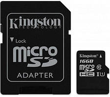 КАРТА ПАМ'ЯТІ KINGSTON MICROSDHC 16GB UHS-I U1 CANVAS SELECT (SDCS/16GB)