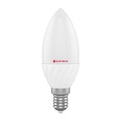 LED лампа Electrum E14 свеча 4W(320 lm) 2700K  PA LС-10 алюмопластиковый корп.