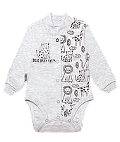 Бодик для новонароджених BD-19-26-1 *Зоосвіт * (колір сірий, розмір 62)