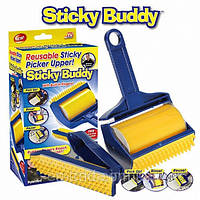 Валик щётка для уборки мусора и шерсти животных Sticky Buddy