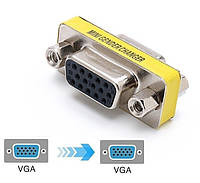 Переходник 15-контактный VGA SVGA DB15 Конвертер (М-М) Адаптер