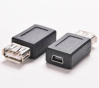 Адаптер Переходник USB2.0 (мама) на Mini USB (мама)