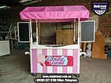 Торговий візок для солодкої вати та фаст фуду "CandyBar" (РТД-2)., фото 2