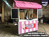 Торговий візок для солодкої вати та фаст фуду "CandyBar" (РТД-2)., фото 4