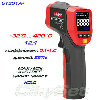UT301A+ пірометр, до 420 °C
