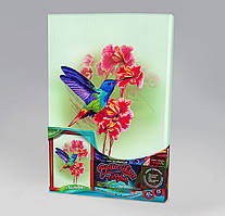 Вишивка гладдю на підрамнику Колібрі, VGL-02-01