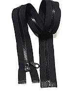 Замок-блискавка  роз'ємний пластиковий №5 "Трактор" ,1 бігунок, 55 см. Чорний Застежка молния